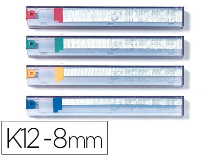CASSETTE D'AGRAFES RAPID K8 8MM POUR AGRAFEUSE 5551 CAPACIT AGRAFAGE 45 FEUILLES 1050 UNITS BTE DE 5U