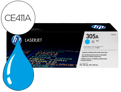 TONER HP 305A LASERJET CE4 11A COULEUR CYAN 2600P