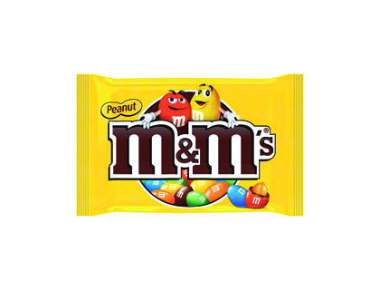 BARRE M&M'S CACAHUETES SACHET 45G