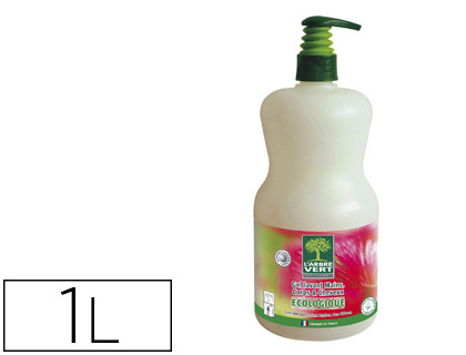 GEL LAVANT ARBRE VERT MAINS CORPS CHEVEUX SENTEUR BOISE AROMATIQUE UTILISATION FRQUENTE SANS ALLERGNE FLACON 1L