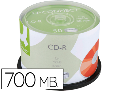 CD-R Q-CONNECT 700MB 80MIN TOUR 50 UNITS