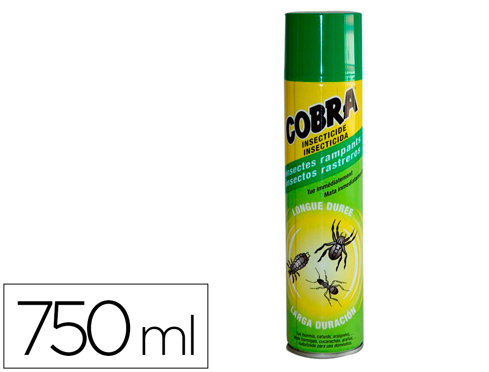 INSECTICIDE COBRA INSECTES RAMPANTS EFFICACIT IMMDIATE LONGUE DURE AROSOL 750ML