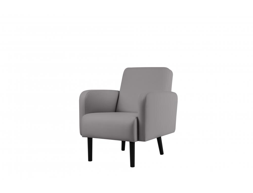 FAUTEUIL LISBOA SIMILICUIR GRIS