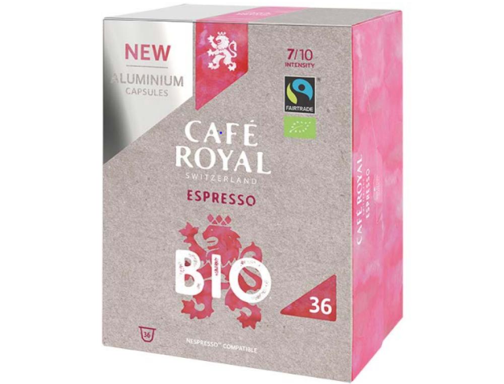 CAPSU.NESPRES.ROYAL BIO P/36 ECAPSULE COMPATIBLE NESPRESSO - CAFE ROYAL - ESPRESSO BIO P/36